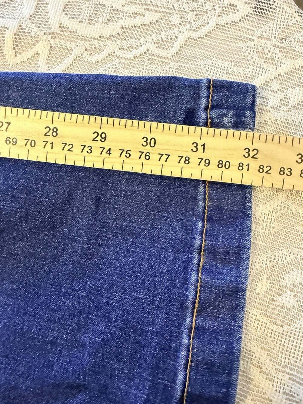 ROSWEAR Denim Jeans Womens Size Large Wide Leg High Waisted Baggy Stretchy - Picture 5 of 7